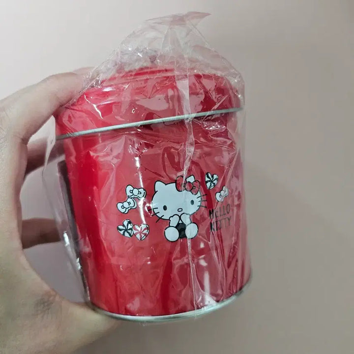 [BUNJANG] 1990s Sanrio Hello Kitty Round Storage Box / 2018 고전키티 원형 소품 보관함