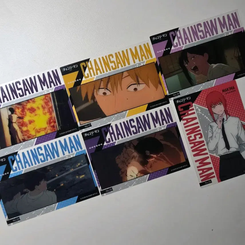[BUNJANG] Chainsaw Man Clear Card Bundle Set / 체인소맨 클리어 카드 일괄