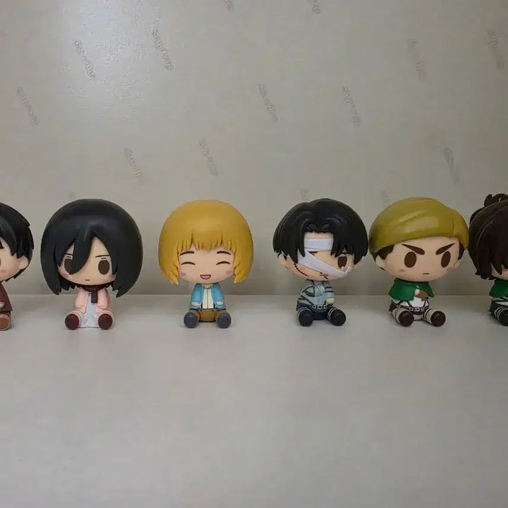 [BUNJANG] Attack on Titan Ichiban Kuji Chokonokko Figures Set B, C, D, E, F, G (6 Types) / 제일복권 진격의거인 선택과 결과 초코노코 b,c,d,e,f,g상 6종 일괄 양도합니다.