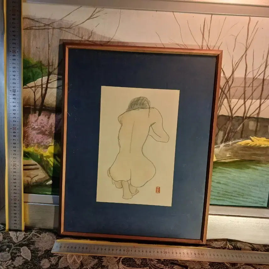 [BUNJANG] Nude Figure Painting Framed Artwork / 액자 누드화 작품