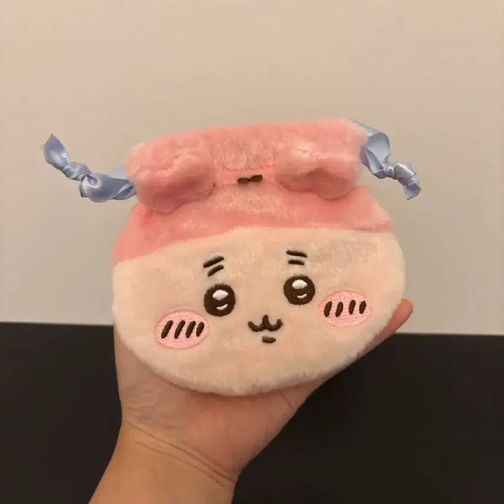 [BUNJANG] Chiikawa Crab Face Pouch / 치이카와 카니 페이스 복조리 파우치