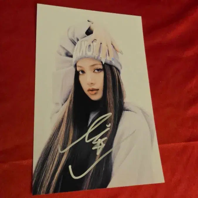 [BUNJANG] BLACKPINK LISA Autographed Postcard / 리사 친필 싸인 엽서 블랙핑크 BLACKPINK LISA