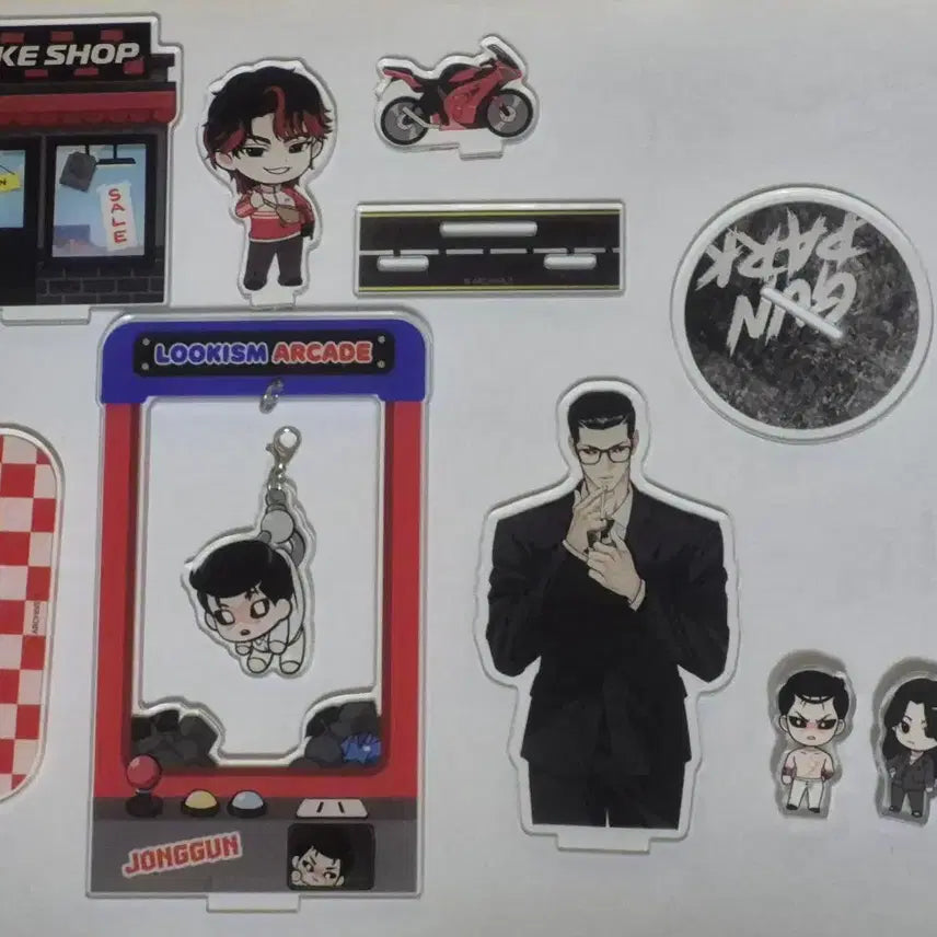 [BUNJANG] Lookism Jonggun &amp; Na Jaegyeon Acrylic Bundle Set / 일괄) 외지주 종건, 나재견 아크릴