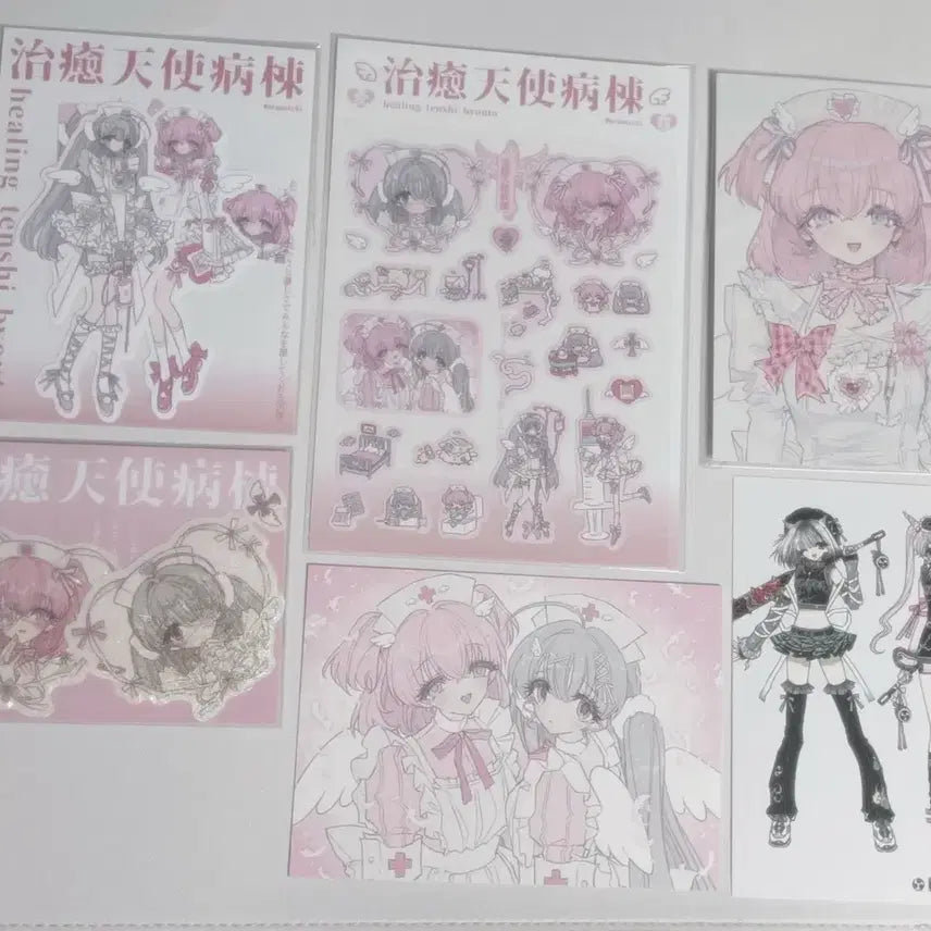 [BUNJANG] DotDotDot BungBungCarNachi Sticker and Postcard Bundle Set / 서일페 닷닷닷 붕붕카낫치 스티커 엽서 미사용 일괄