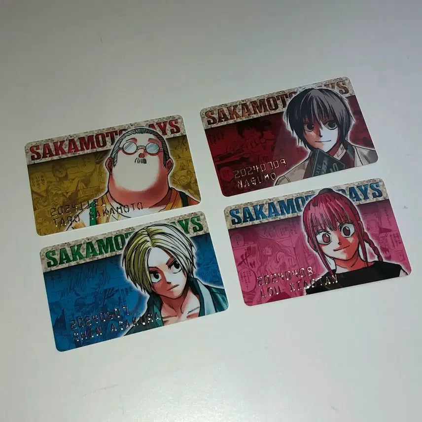 [BUNJANG] Sakomoto Days 4-Card Bundle Set / 사카모토데이즈 4종 카드 일괄