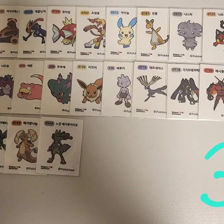 [BUNJANG] Pokemon Sticker Set / 포켓몬 띠부씰5세트