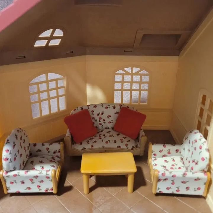 [BUNJANG] Sylvanian Families Sofa Set / 실바니안 플리워 쇼파 거실세트