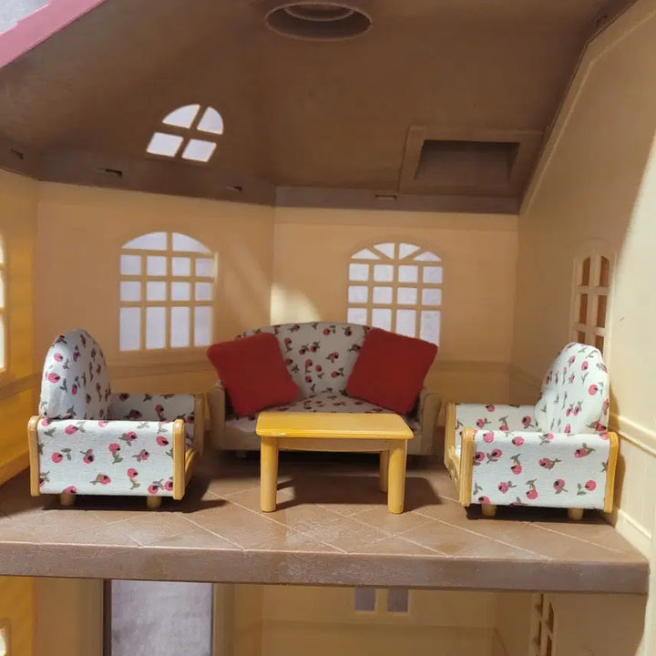 [BUNJANG] Sylvanian Families Sofa Set / 실바니안 플리워 쇼파 거실세트
