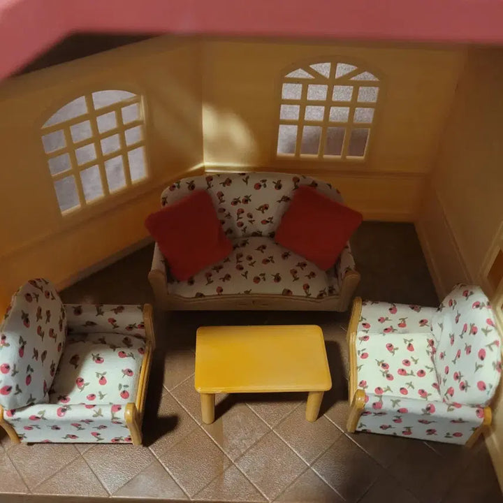 [BUNJANG] Sylvanian Families Sofa Set / 실바니안 플리워 쇼파 거실세트