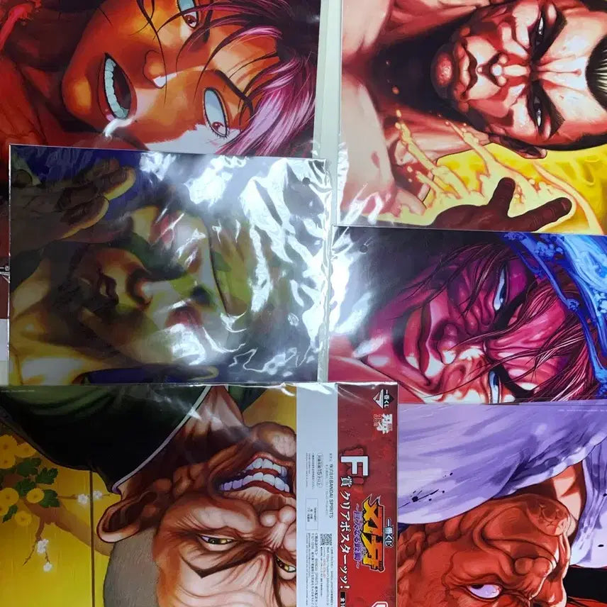 [BUNJANG] Baki Poster, Clear File &amp; Sticker Set (Bundle) / 한마바키 포스터, 클리어파일&amp;스티커 세트 (일괄)