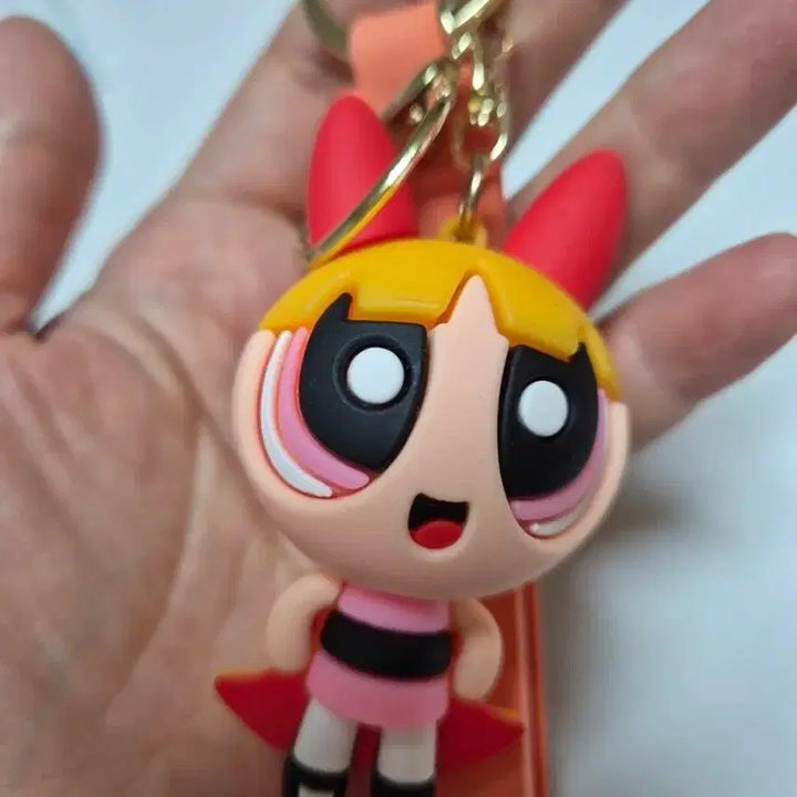 [BUNJANG] Powerpuff Girls Keyring Set (3 Types) / 파워퍼프걸 키링 3종