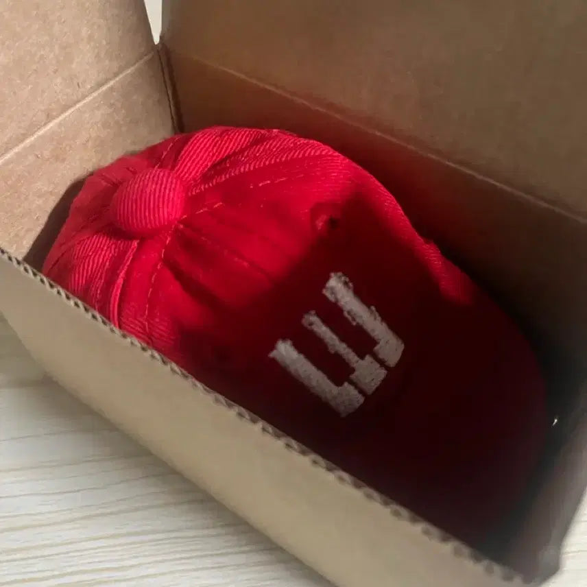[BUNJANG] BIGBANG 20th Anniversary Exhibition Hat Cap Keychain Red / 빅뱅 20주년 전시회 모자 볼캡 키링 레드