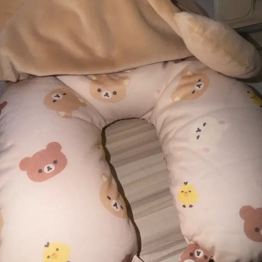 [BUNJANG] Rilakkuma Cushion Neck Pillow Plush / 리락쿠마 쿠션 목베개 인형