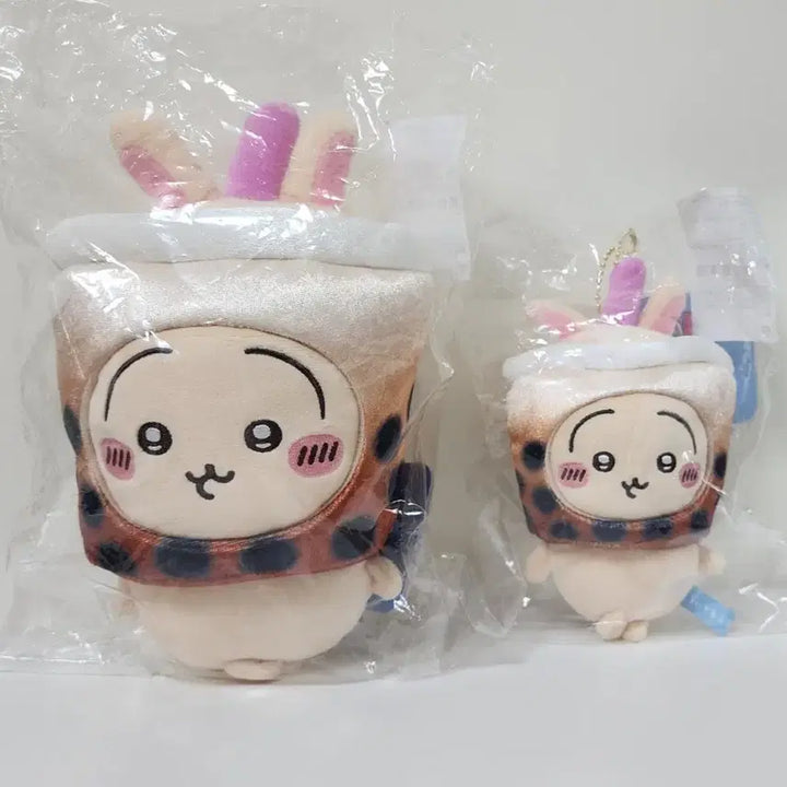 [BUNJANG] Chiikawa Taiwan Bubble Tea Usagi Mascot Plush Doll Set (Sealed) / 치이카와 대만 버블티 우사기 마스코트 누이 미개봉 일괄