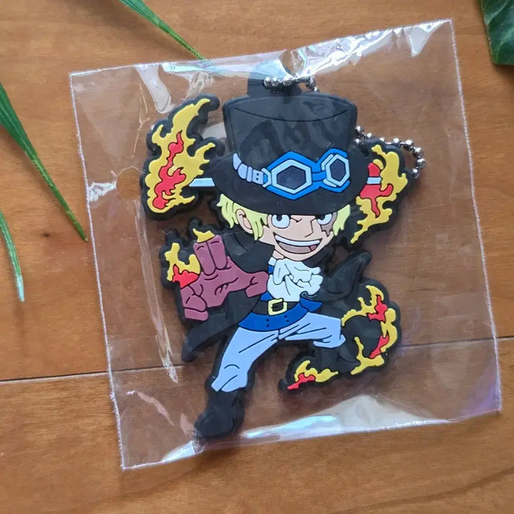 [BUNJANG] One Piece Sabo Rubber Strap Ball Chain Keychain - Used / 원피스 사보 러버스트랩 볼체인 키링 - Used