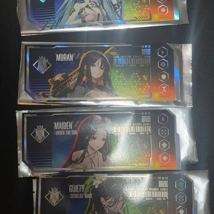 [BUNJANG] NIKKE Advanced Recruit Ticket (Privaty, Moran, Maiden, Guilty) Bundle Set / 니케 어드밴스드 리크루트 티켓 프라이버티/모란/메이든/길티 일괄