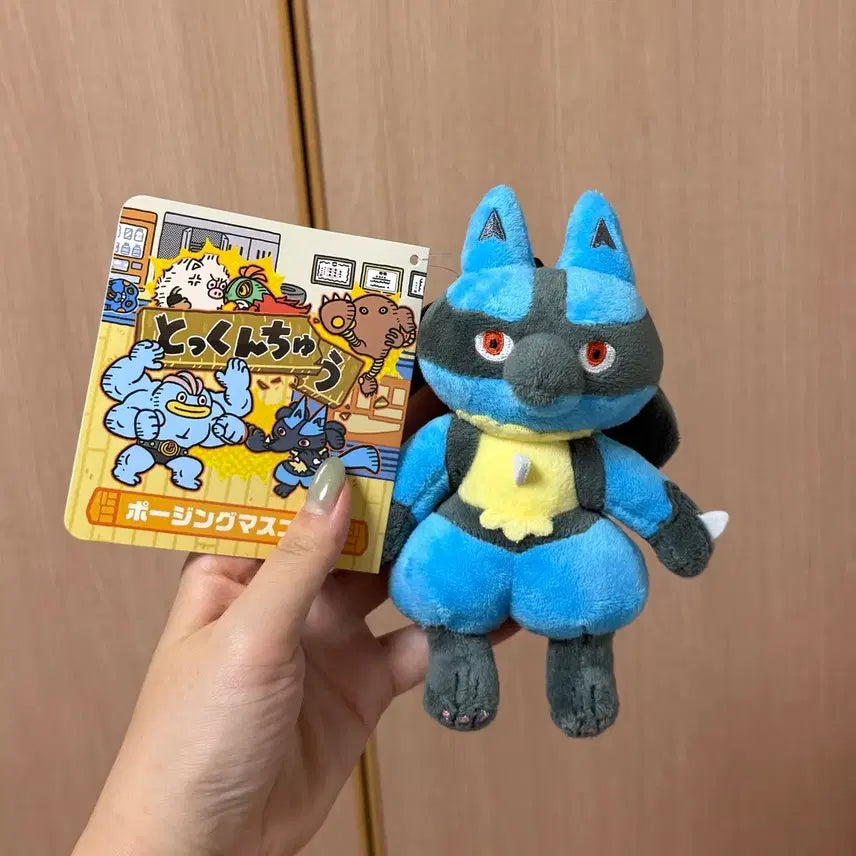 [BUNJANG] Pokemon Center Training Pose Mascot Lucario / [새상품] 고풍상점 포켓몬센터 포즈 마스코트 특훈중 루카리오