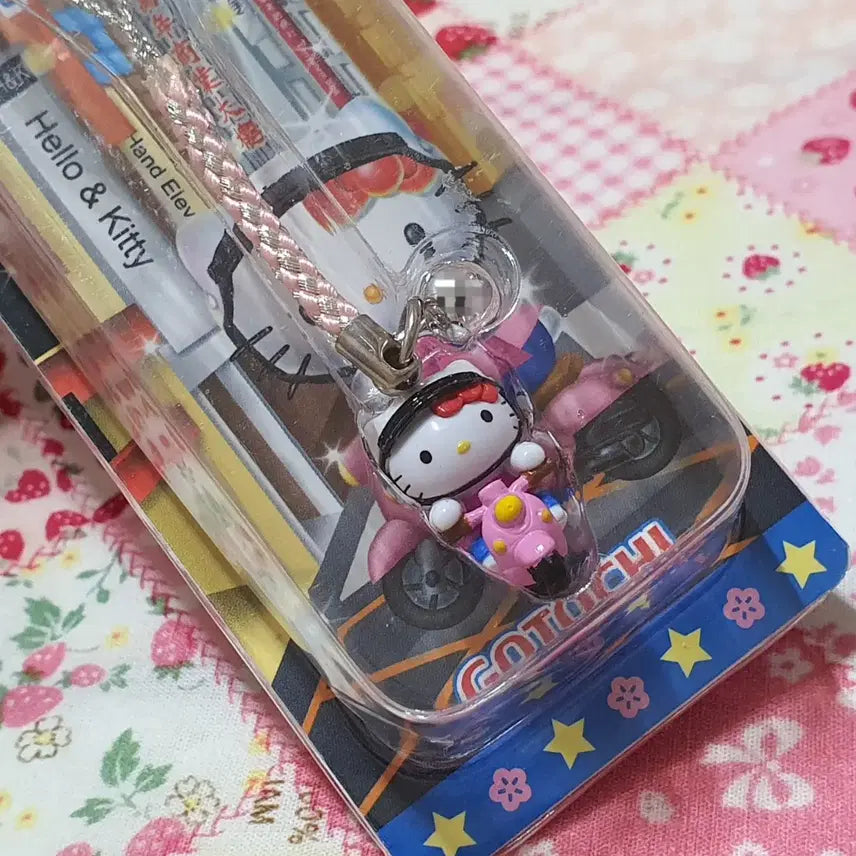 [BUNJANG] Hello Kitty Taiwan Scooter Motorcycle Box Strap / 고전 키티 대만 스쿠터 오토바이 박스형 스트랩