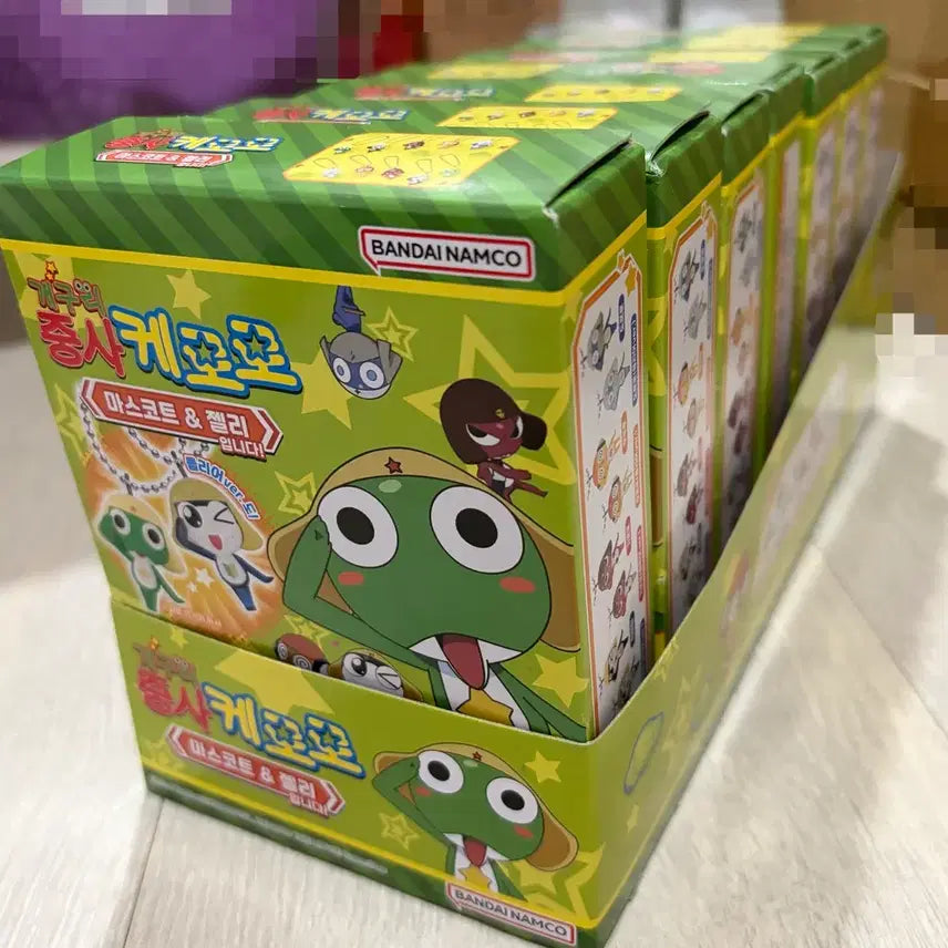 [BUNJANG] Sgt. Frog Keroro Mascots Jelly Bundle (Sealed) / 일괄) 개구리 중사 케로로 마스코트 젤리 미개봉새제품 7개