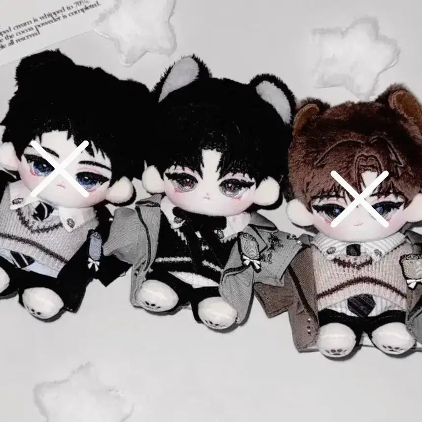[BUNJANG] Kim Sol-eum Baek Sa-heon 10cm Plush Dolls Bundle Set (Gaedam Going to Work) / 괴담출근 괴출 일괄 김솔음 백사헌 속성 솜인형 10cm 밤결솔음 밤결사헌 인형 괴담에 떨어져도 출근을 해야하는구나