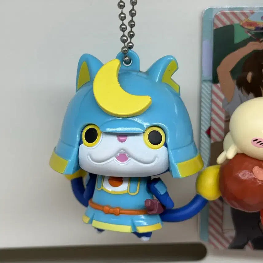 [BUNJANG] Yo-kai Watch  Mudan-nyan Classic Articulated Keychain / 요괴워치 무사냥 고전 관절 키링