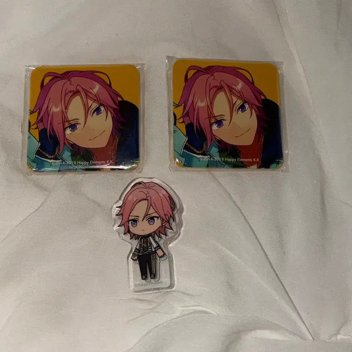 [BUNJANG] Ensemble Stars! Kohaku Okawa Crazy:B Unit Korotto &amp; Square Can Badge Bundle Set / 앙스타 오우카와 코하쿠 유닛 코롯토 / 크레이지비 트립 초회판 사각 캔뱃지 일괄 양도