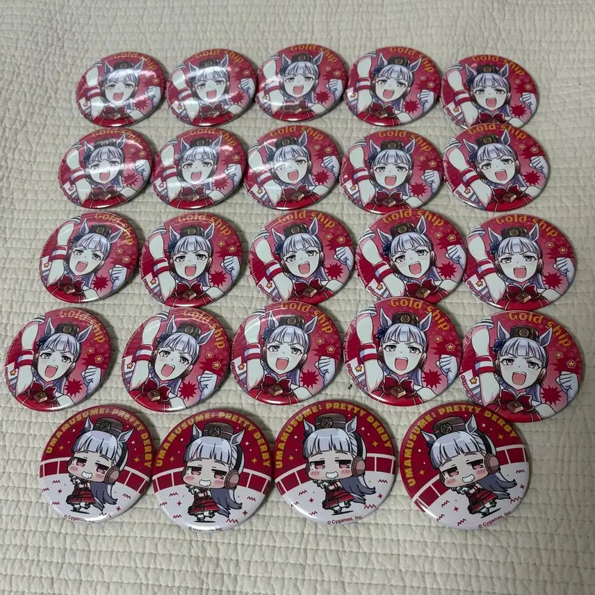 [BUNJANG] Uma Musume Gold Ship (Gorushi) Can Badge Bundle / 우마무스메 골드쉽 고루시 캔뱃지 일괄
