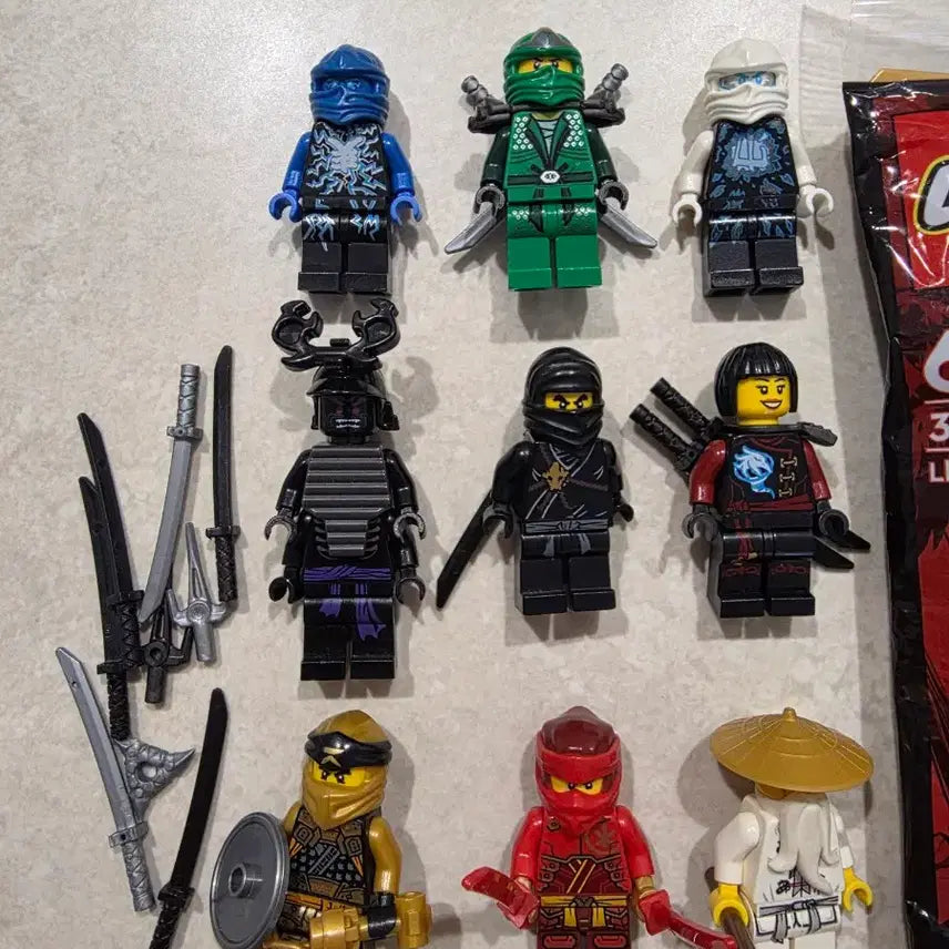 [BUNJANG] LEGO Ninjago Minifigures + Spinjitzu Spinners Bundle Set / 레고 닌자고 미니피규어 + 스핀짓주 팽이 일괄 판매