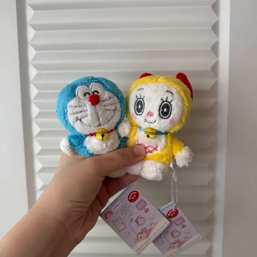 [BUNJANG] Doraemon &amp; Dorami Fluffy Plush Toy Bundle Set / (일괄)도라미 도라에몽 복슬복슬 장모 인형