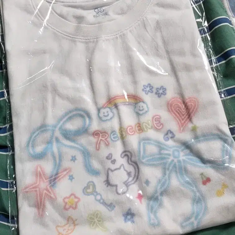 [BUNJANG] RESCENE Pop-up Drawing T-Shirt / 리센느 굿즈 팝업 드로잉티셔츠