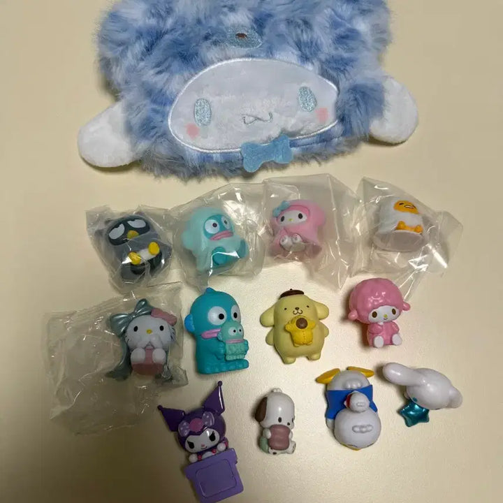 [BUNJANG] Sanrio Characters Figurines Bundle Set / 산리오 피규어 배드마츠마루 한교동 마이멜로디 폼폼푸린 시나모롤 쿠로미 히퍼