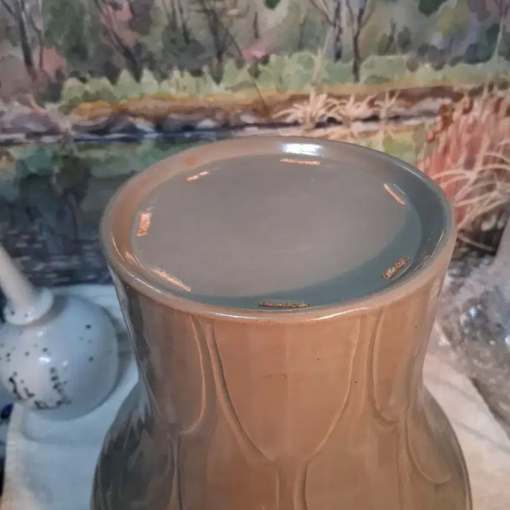 [BUNJANG] Celadon Porcelain Vase with Floral Design / 초화문  도자기