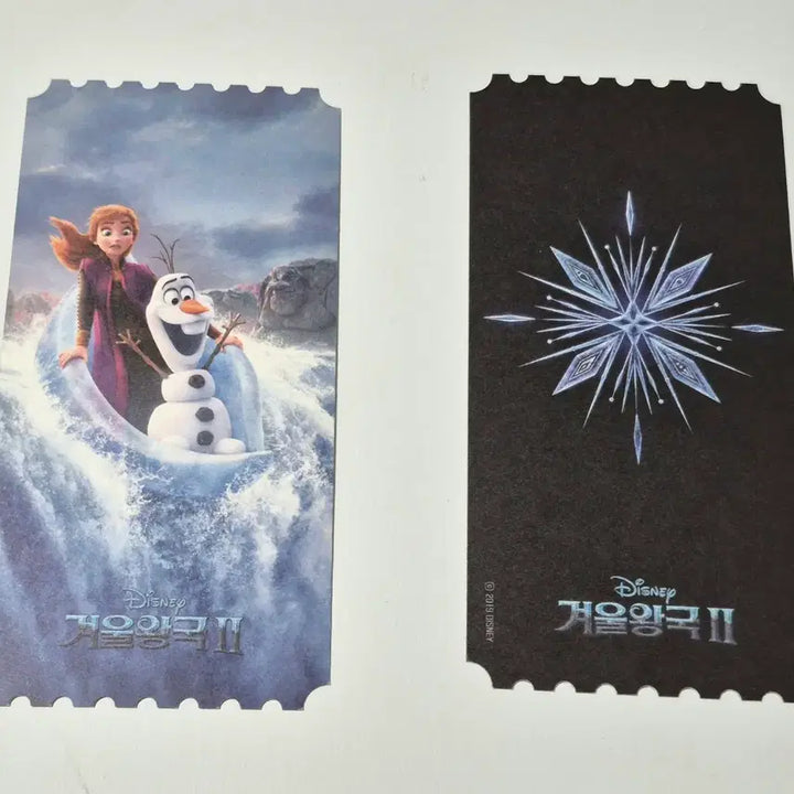 [BUNJANG] Frozen 2 Original Ticket Set (Anna, Olaf) - 2 Tickets / 겨울왕국2 오리지널 티켓 2장 안나 올라프 오티