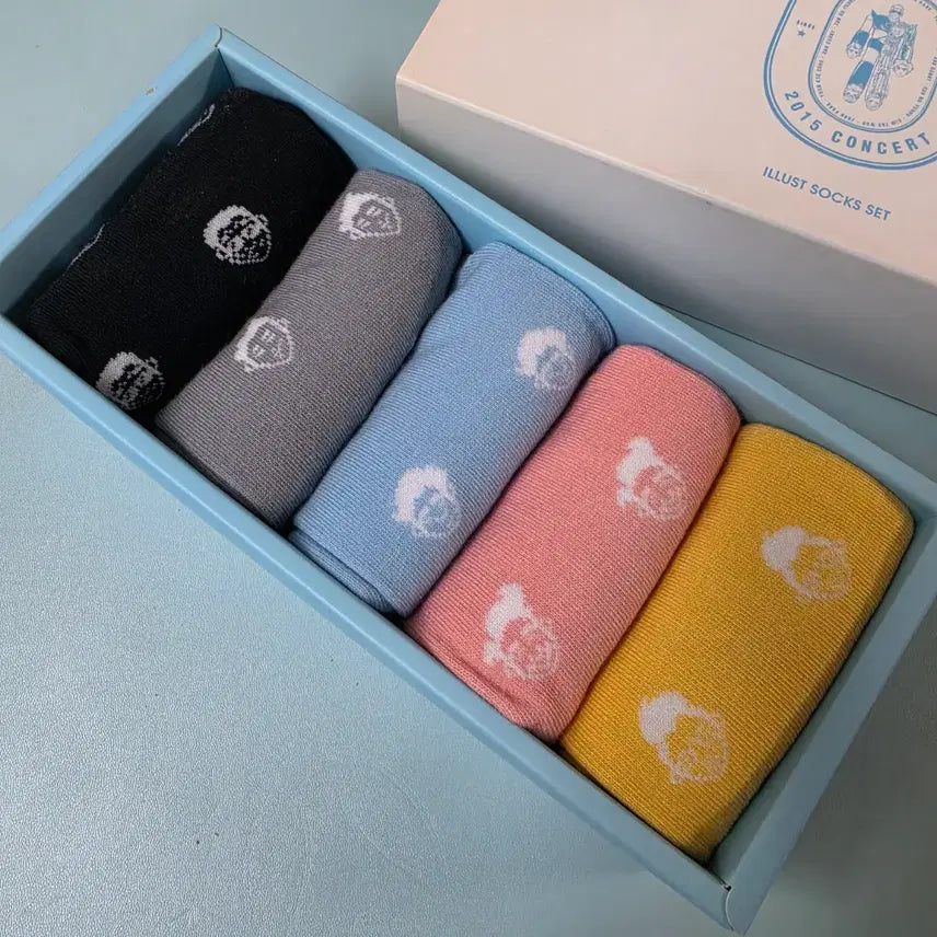 [BUNJANG] god 2015 Concert Goods Illustrated Socks Set / 지오디 god 2015 콘서트 일러스트 양말