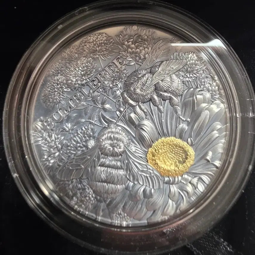[BUNJANG] 2023 Ghana Bumblebee Flower 2 oz Silver Coin / 2023 가나 범블비 꿀벌과 꽃 2온스 은화