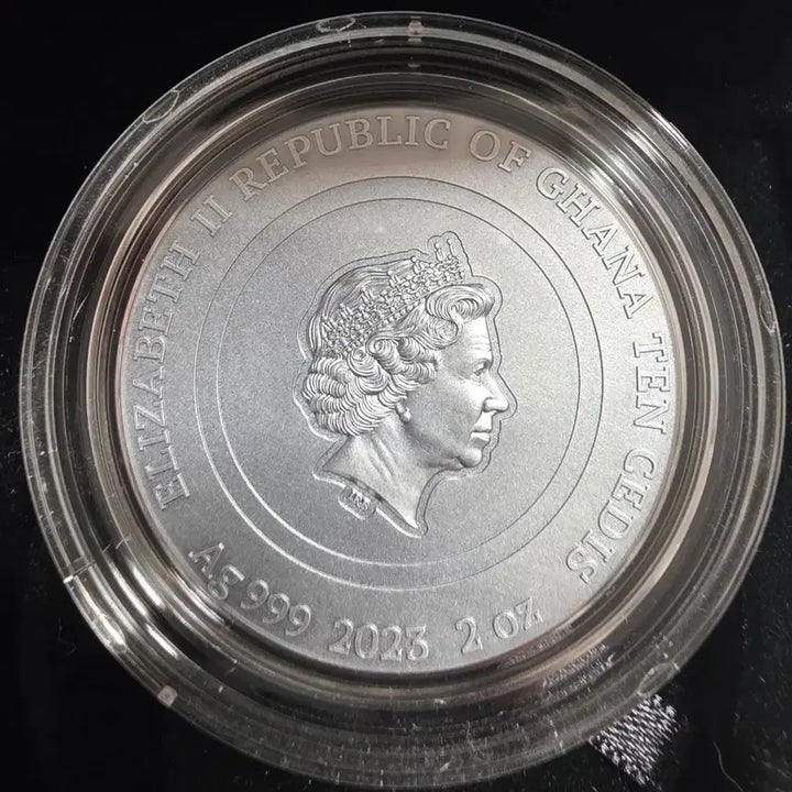 [BUNJANG] 2023 Ghana Bumblebee Flower 2 oz Silver Coin / 2023 가나 범블비 꿀벌과 꽃 2온스 은화
