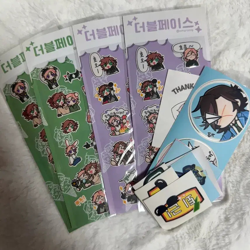 [BUNJANG] Ensemble Stars Double Face Unofficial Stickers Set / 앙상블스타즈 앙스타 더블 페이스 비공굿 스티커 세트