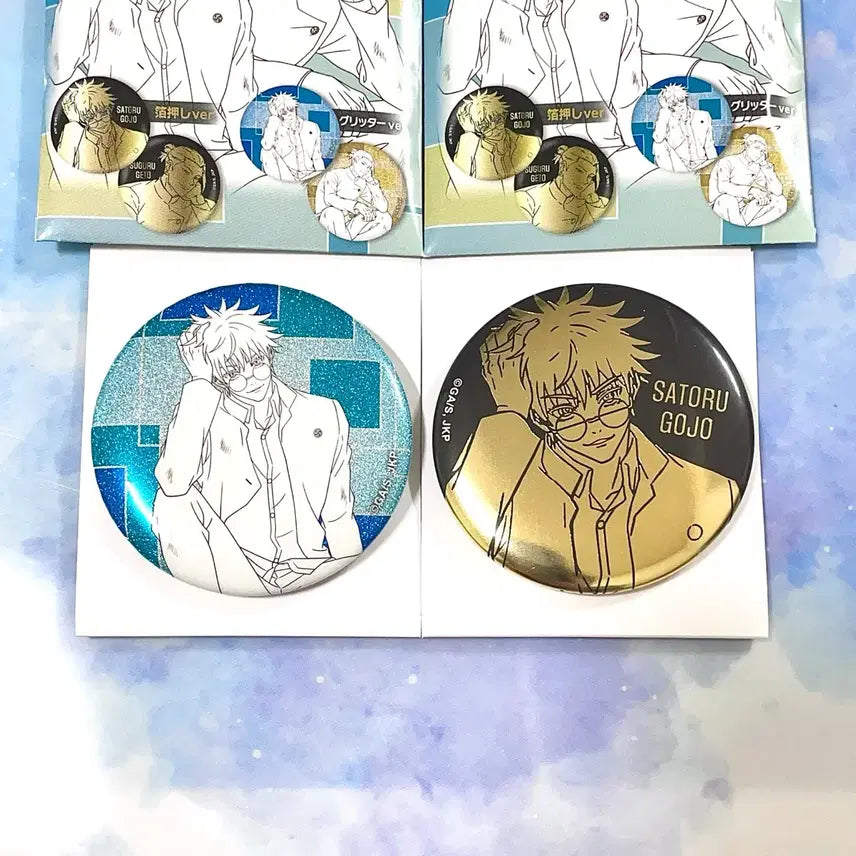 [BUNJANG] Jujutsu Kaisen Gojo Plaza Can Badge Bundle Set / 주술회전 고죠 플라자 plaza 캔뱃지 일괄