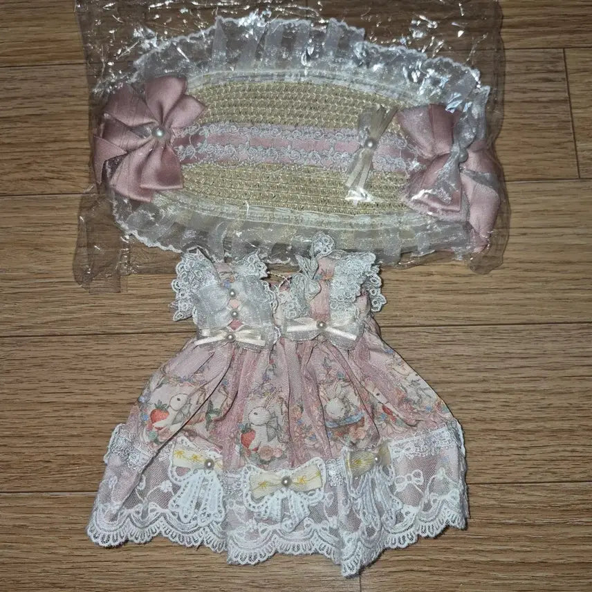 [BUNJANG] 20cm Doll Clothes Spring Cradle Rabbit Blue Pink Bundle Set / 20cm 인형옷 봄요람토끼 블루 핑크 일괄