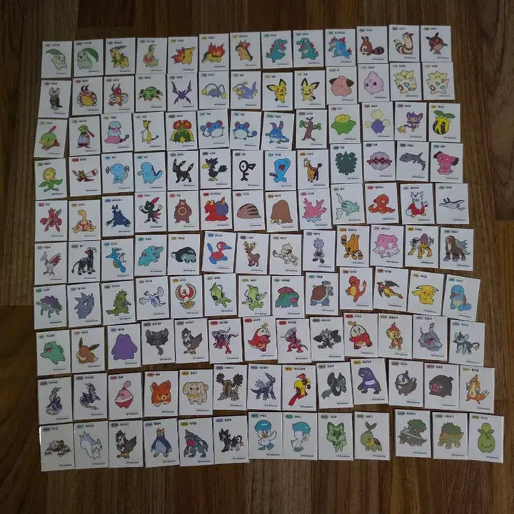 [BUNJANG] Pokemon Stickers Bundle Set (250 pcs) / 포켓몬 띠부씰 1세대 120장 2세대 94장 4,9세대 36장 총250장 일괄판매합니다