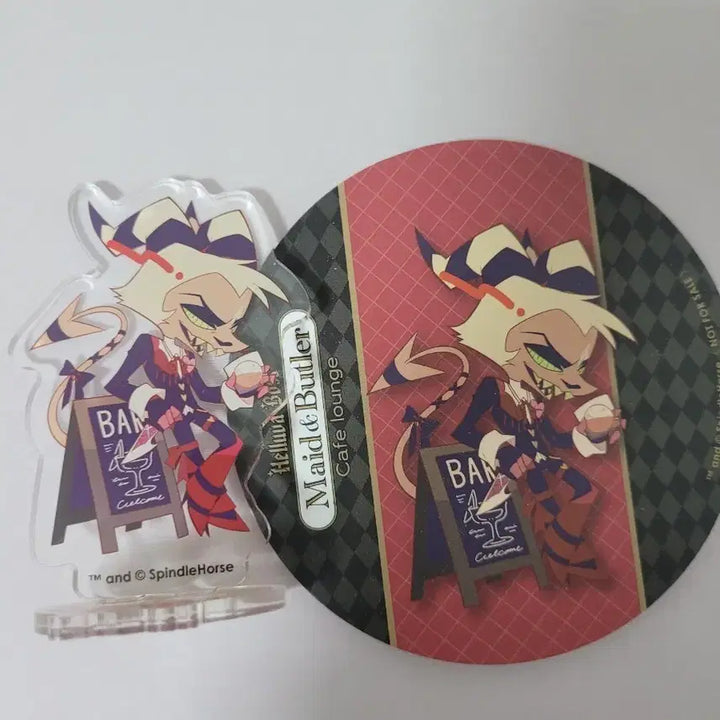 [BUNJANG] Helluva Boss Striker Acrylic Stand + Coaster Set / 헬루바보스 스트라이커 아크릴 스탠드 + 코스터