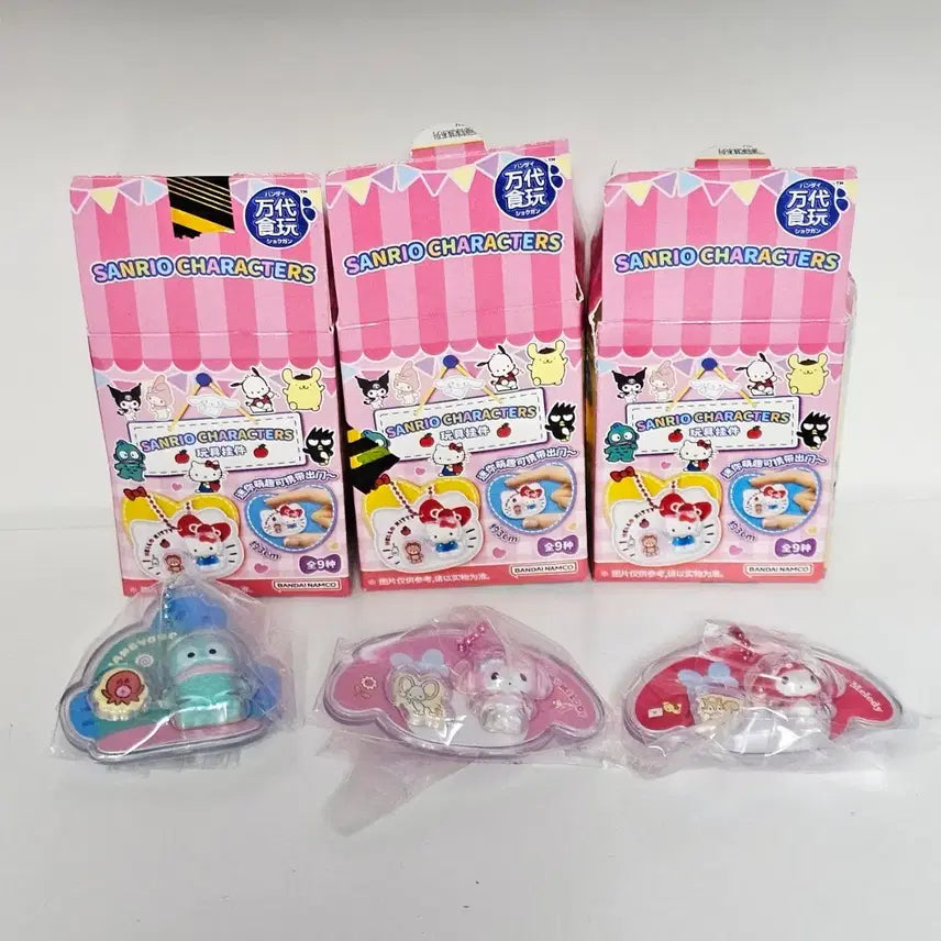[BUNJANG] Sanrio Miniature Package Charm Collection Keyring Set (3 Types) / 산리오 미니어처 패키지 참 컬렉션 키링 3종 (한교동.마이멜로디2종) 시크릿 포함