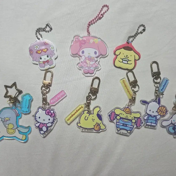 [BUNJANG] Sanrio Characters Keychain Bundle Set / 산리오 캐릭터 키링