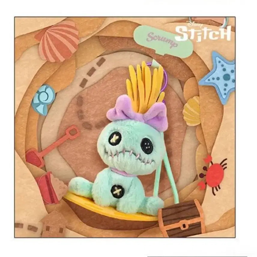 [BUNJANG] 52toys Lilo &amp; Stitch Scrump Plush Keychain / 무료배송 52toys 릴로&amp;스티치 스크럼프 인형 키링