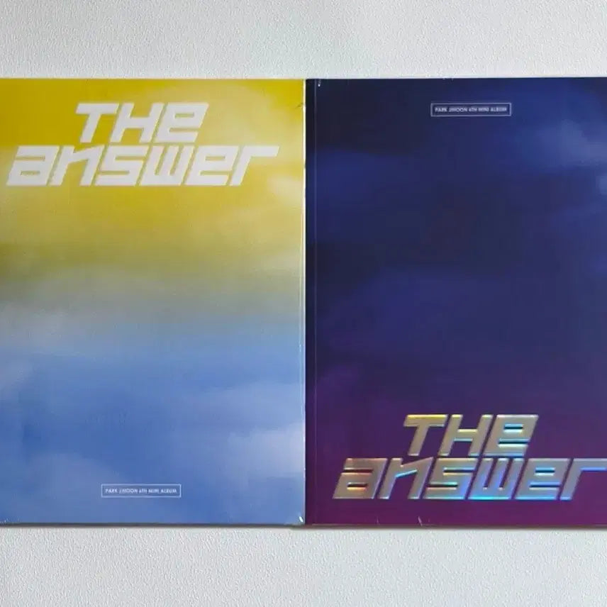 [BUNJANG] Park Ji Hoon THE ANSWER Limited Edition Poster Set / 새상품) 박지훈 앨범 the answer 디앤써 초도한정 특전 포스터 2종 세트