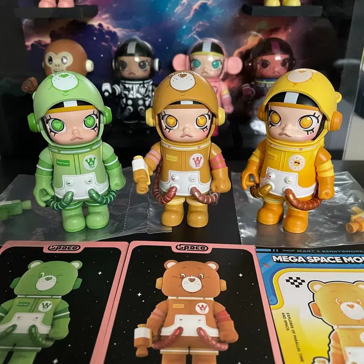 [BUNJANG] Pop Mart Mega Space Molly Care Bears 3 Types Set / 팝마트 메가 스페이스 몰리 케어베어 3종 세트