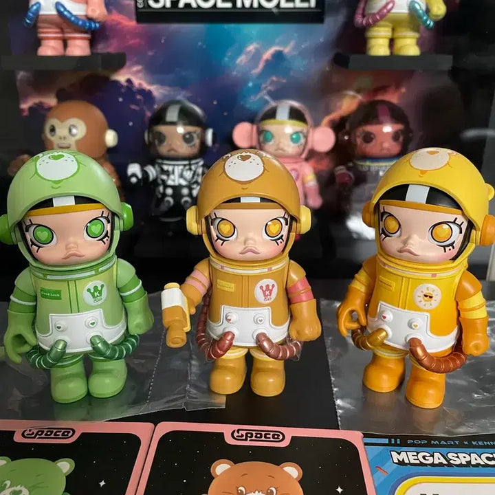 [BUNJANG] Pop Mart Mega Space Molly Care Bears 3 Types Set / 팝마트 메가 스페이스 몰리 케어베어 3종 세트