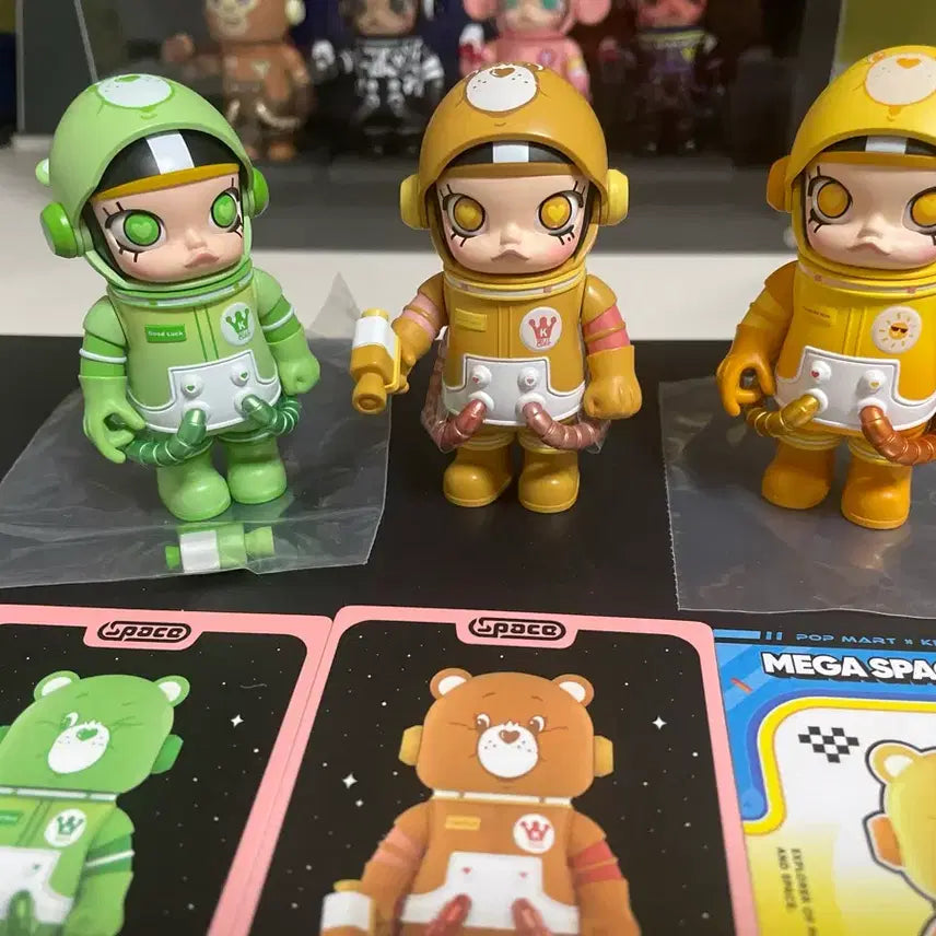 [BUNJANG] Pop Mart Mega Space Molly Care Bears 3 Types Set / 팝마트 메가 스페이스 몰리 케어베어 3종 세트