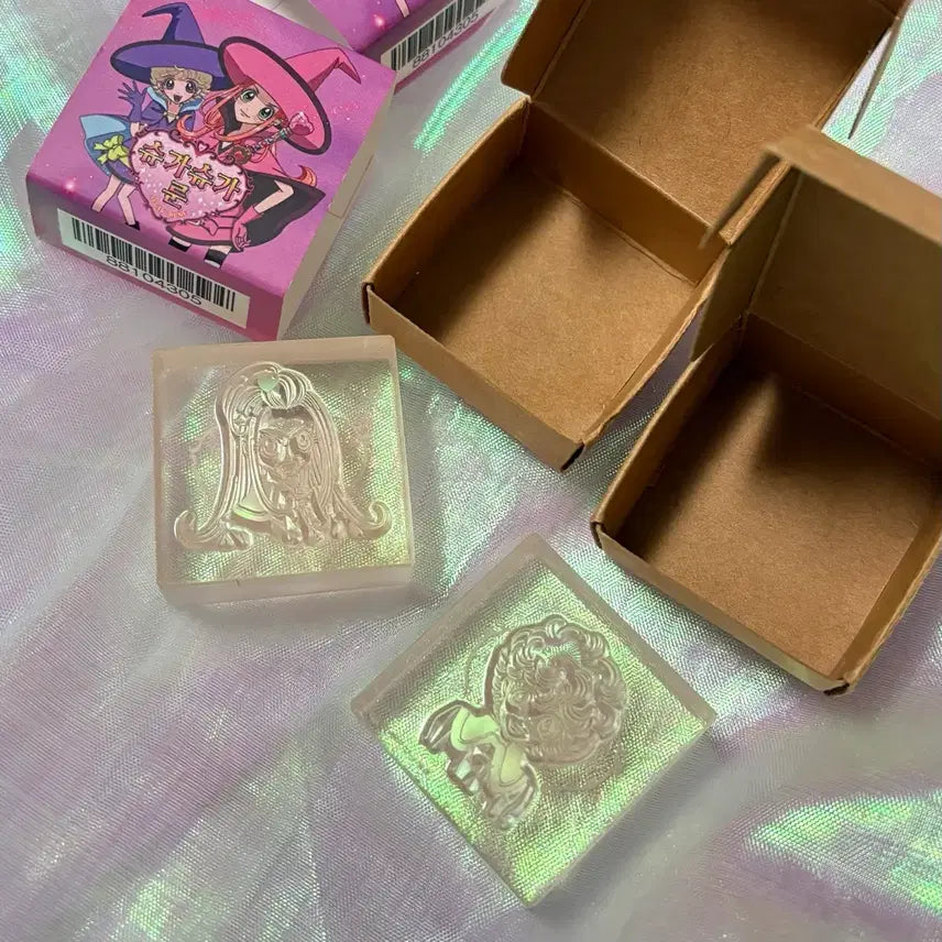 [BUNJANG] Sugar Sugar Rune Stamp Set - Chocolat &amp; Vanilla / 슈가슈가룬 도장 일괄 투니크