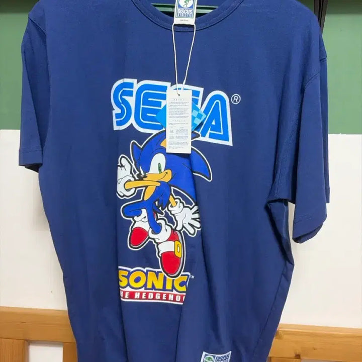 [BUNJANG] Sonic the Hedgehog Discuss T-Shirt / 소닉 더 헤지혹 디스커스 반팔티
